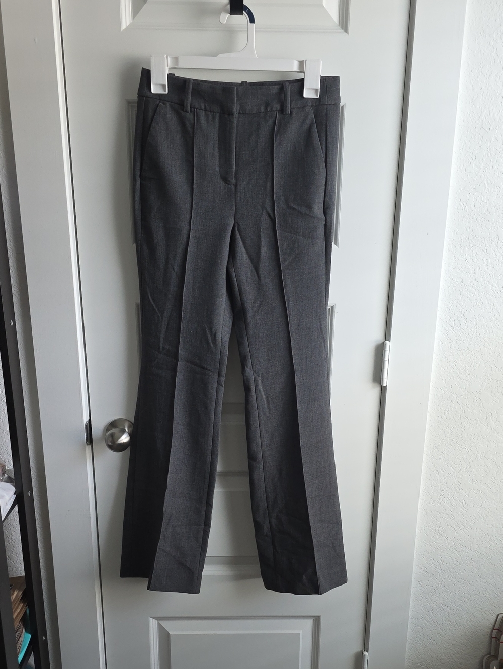 J Crew Refined Pintuck Gray Tailored Dress Pants Size 00 G214